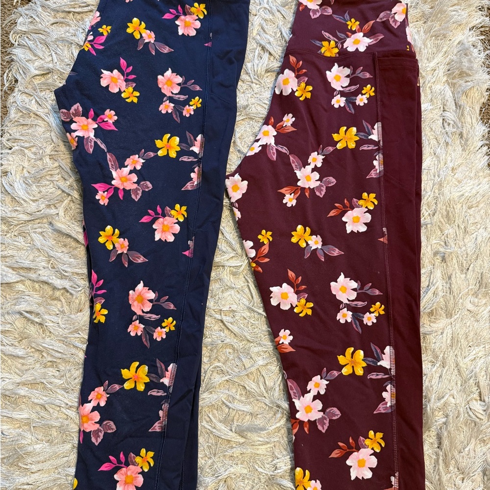 PINK Victoria's Secret Floral Leggings